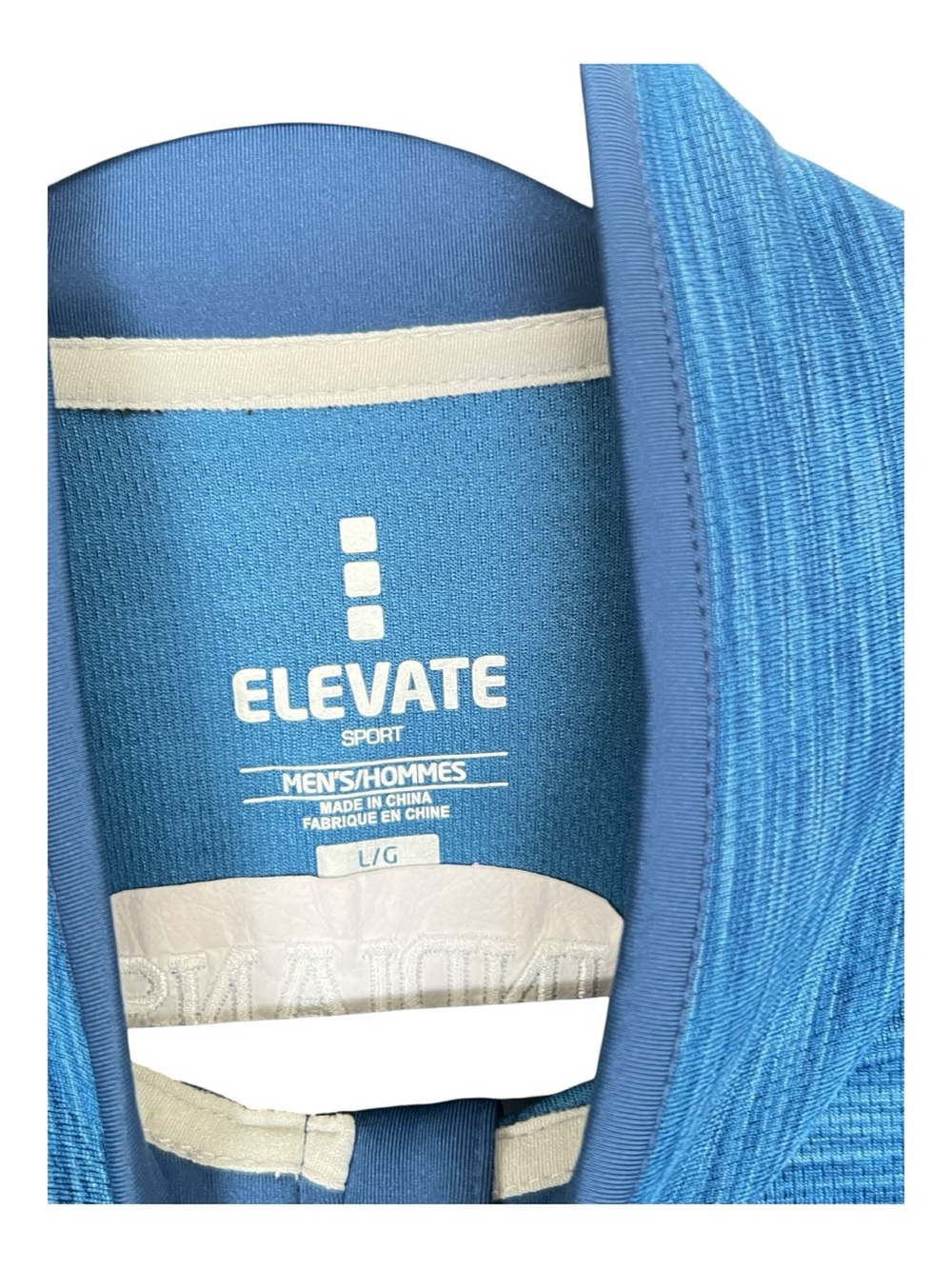Elevate Men's Blue Quarter-Zip Performance Pullover with C Logo Size L - Picture 2 of 4